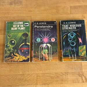 The Space Trilogy C.S. Lewis | 1965 | Vintage Paperback Set of 3 books